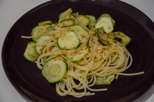 Courgettes et spaghettis 